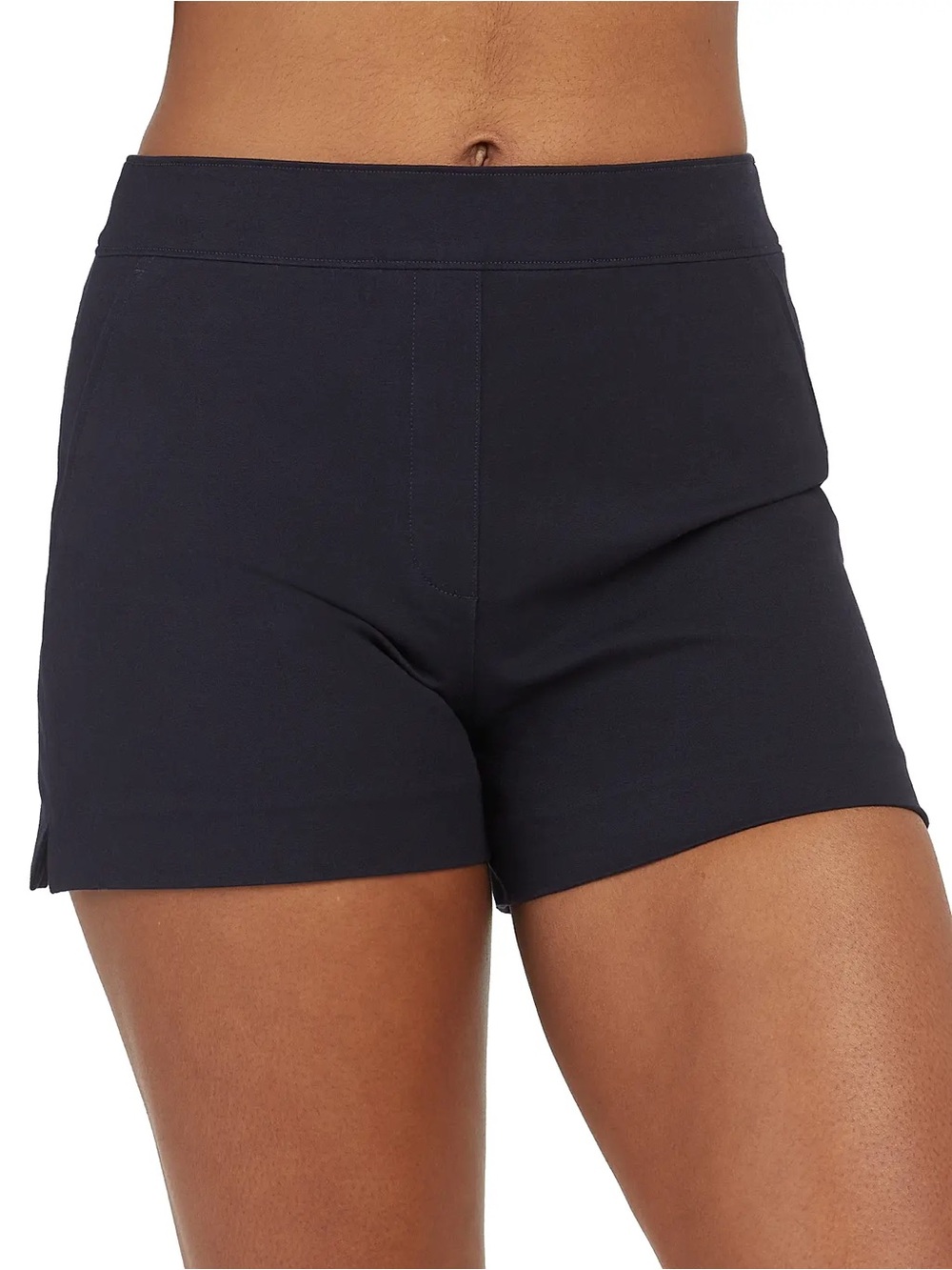 NWT Spanx Polished 4” Shorts Classic Navy Size S
